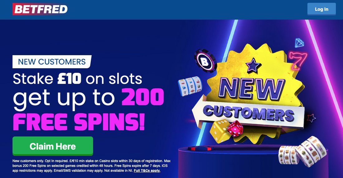 betfred casino free spins