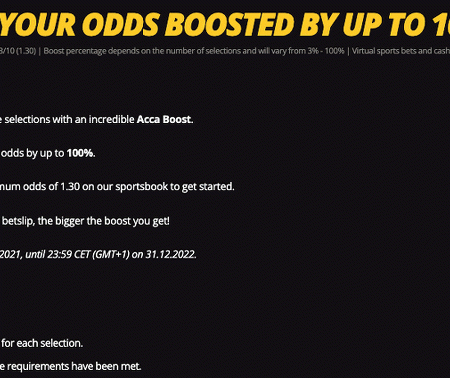 Get The Best Acca Boost at LV BET Ireland