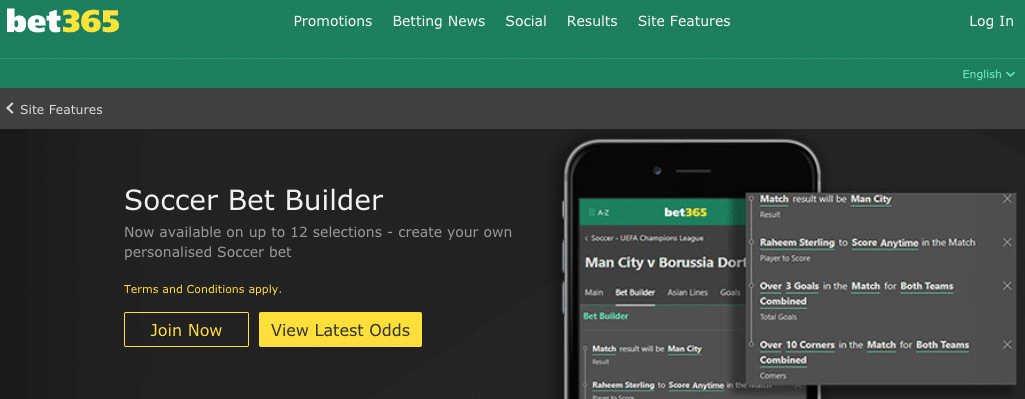 bet365 bet builder
