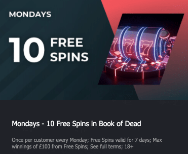 fansbet 10 free spins every Monday
