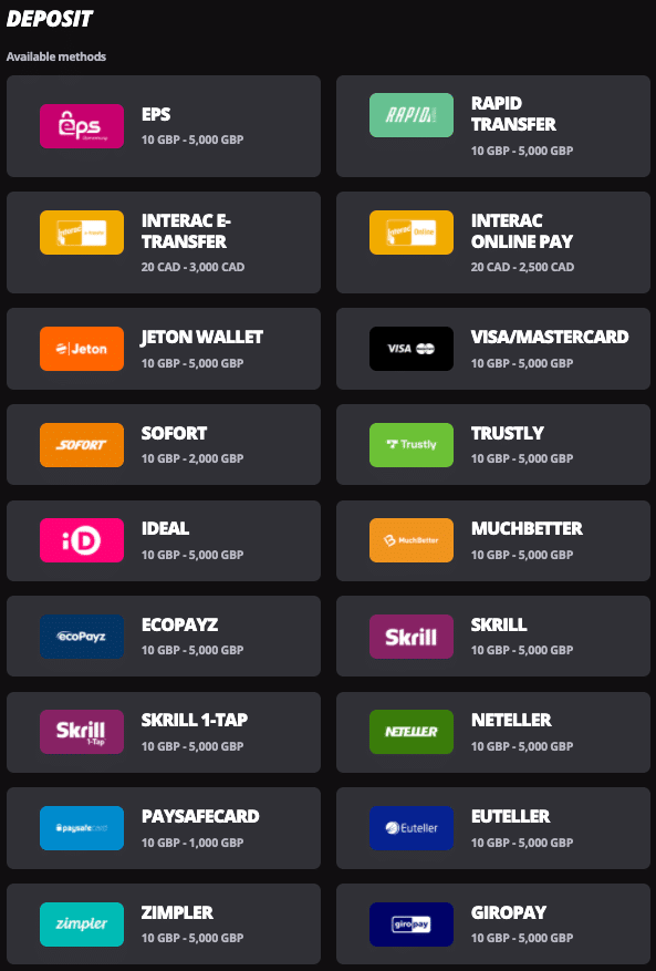 lvbet deposit methods