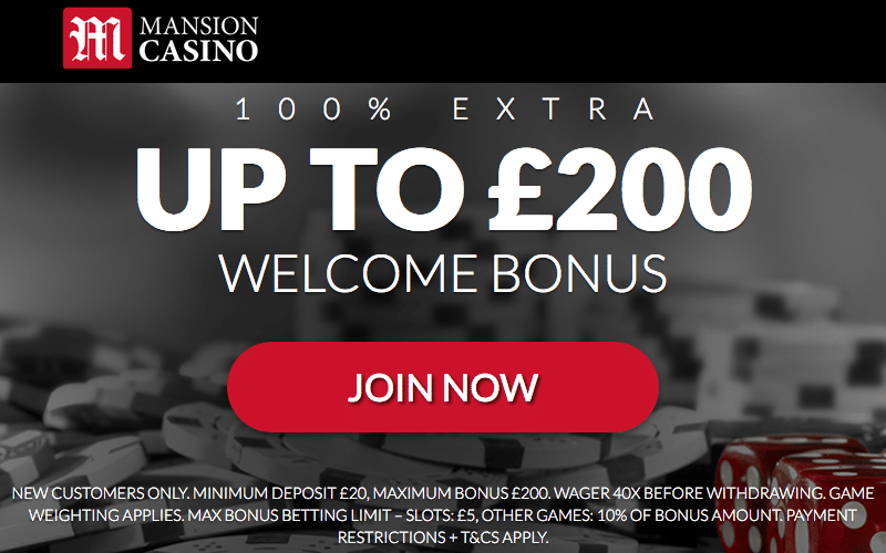 Mansion Casino Bonus
