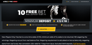 MobileWins Free Bet