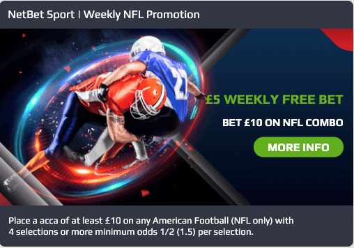 netbet NFL acca bonus