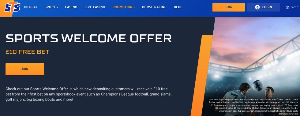 stsbet uk bonus code