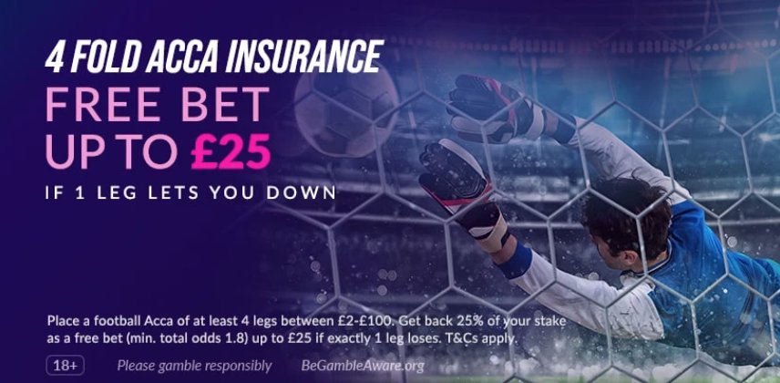 Vbet 4-fold Acca Insurance