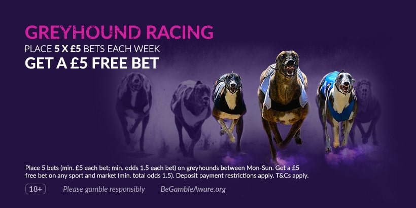Vbet Greyhound Racing free bet